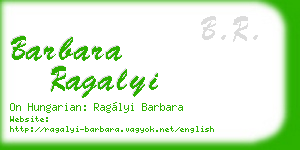 barbara ragalyi business card